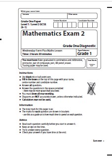 A test to find the gaps in working towards Grade 1